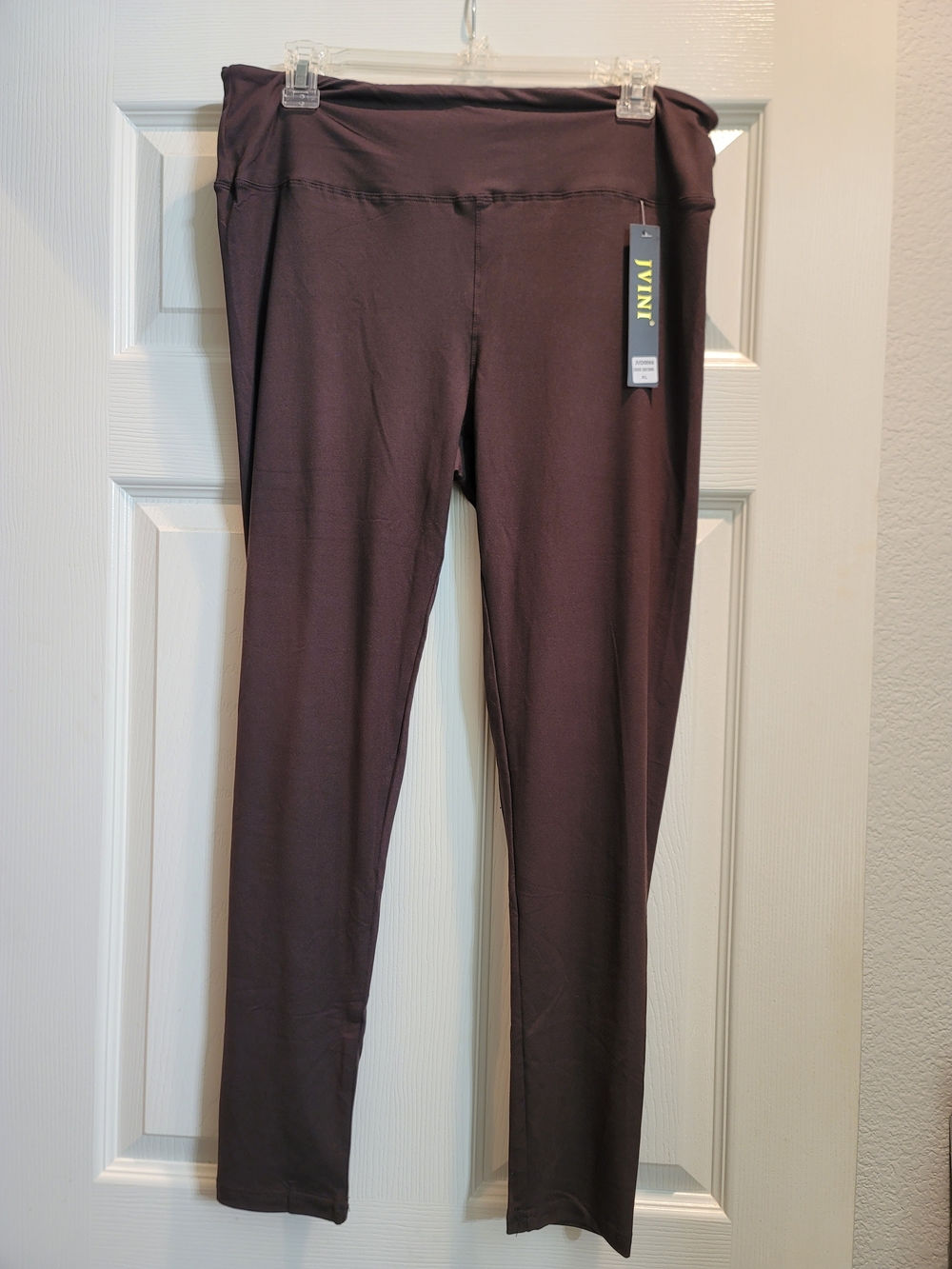 JVINI High-Waist Leggings in Deep Dark Brown